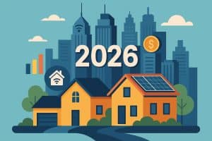 Modern residential buildings representing future real estate trends for investors and homebuyers